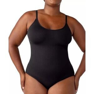 Shapermint Essentials All Day Every Day Scoop Neck Bodysuit Black M 95001